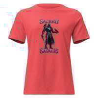 Image 2 of Women's Relaxed T-Shirt, Sacred Savage Ravens & Knight Tee