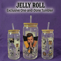 Jelly Roll Glass Tumbler 