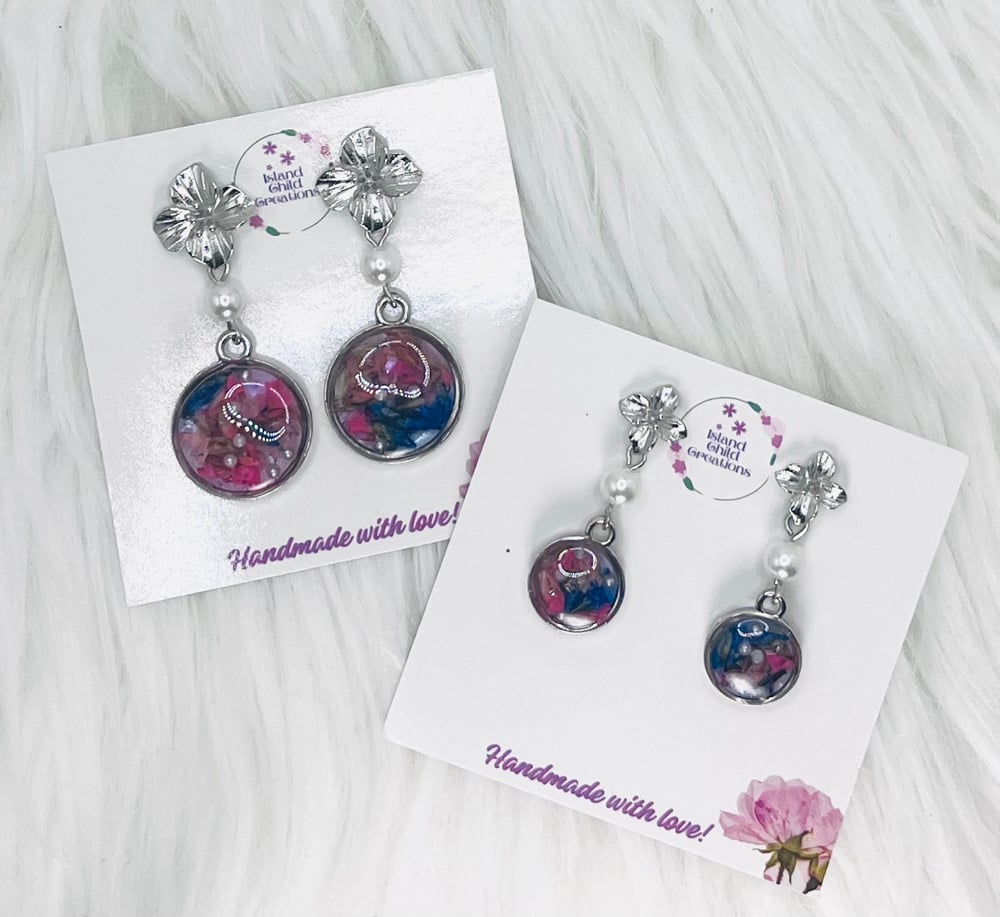 Image of COLORFUL PEARL DANGLES