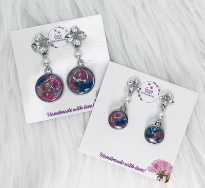 Image of COLORFUL PEARL DANGLES