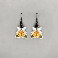 Image 2 of Orange Death's-Head Hawkmoth Earrings