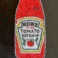 Image 2 of Tomato Ketchup - stitched artwork - hand made