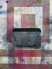 Image 2 of Silver Stingray Leather Card Holder