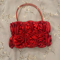 Image 1 of Satin rose bag