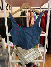 Image 1 of denim corset 