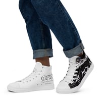Image 2 of Men’s high top canvas shoes