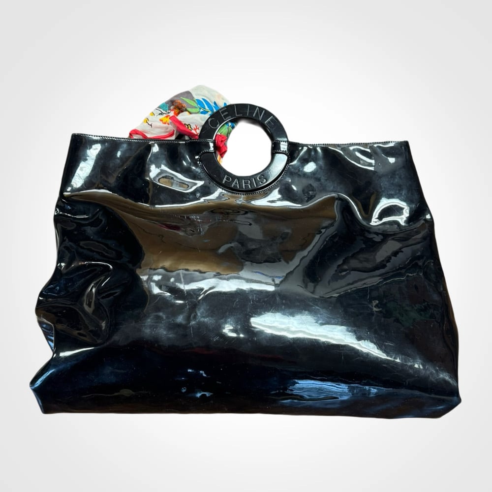 Image of Celine Paris Patent Leather Ring Bag