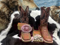 Image 1 of Crocodile Clay Cowboy Boots
