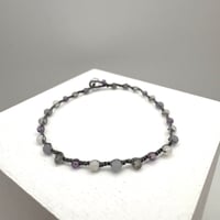 Image 1 of Angelite & Amethyst Bracelet