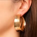 Image of Brushed Hoop Earrings
