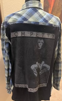 Vintage Blue/Green Flannel Shirt Tom Petty