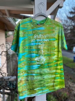 Image of Party At Your Own Pace Tie Dye, Shirt Size Medium.