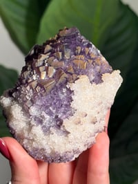 Image 4 of QUARTZY IRIDESCENT DISCO BALL FLUORITE -CHINA-