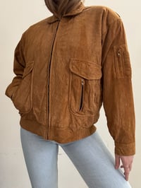 Image 4 of Vintage brown suede coat // XL