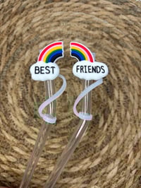 Image 2 of Best Friends Straw Topper