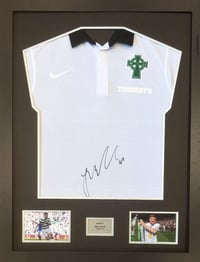 Signed Framed James Forrest Celtic Shirt.
