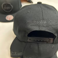 Image 3 of Mitchell & Ness Custom Blackout SnapBack 