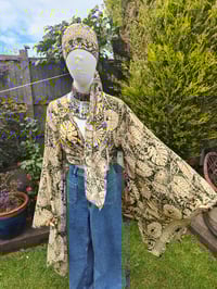 Image 1 of Pefkos co ord sarong set dark green and beige