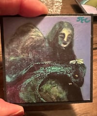 Image 2 of Women and Dragon Signed Art Magnets Set of 4 