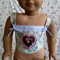 Taylor Swift corset in floral cream 
