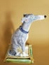 Seated hound (blue and white boy) Image 4