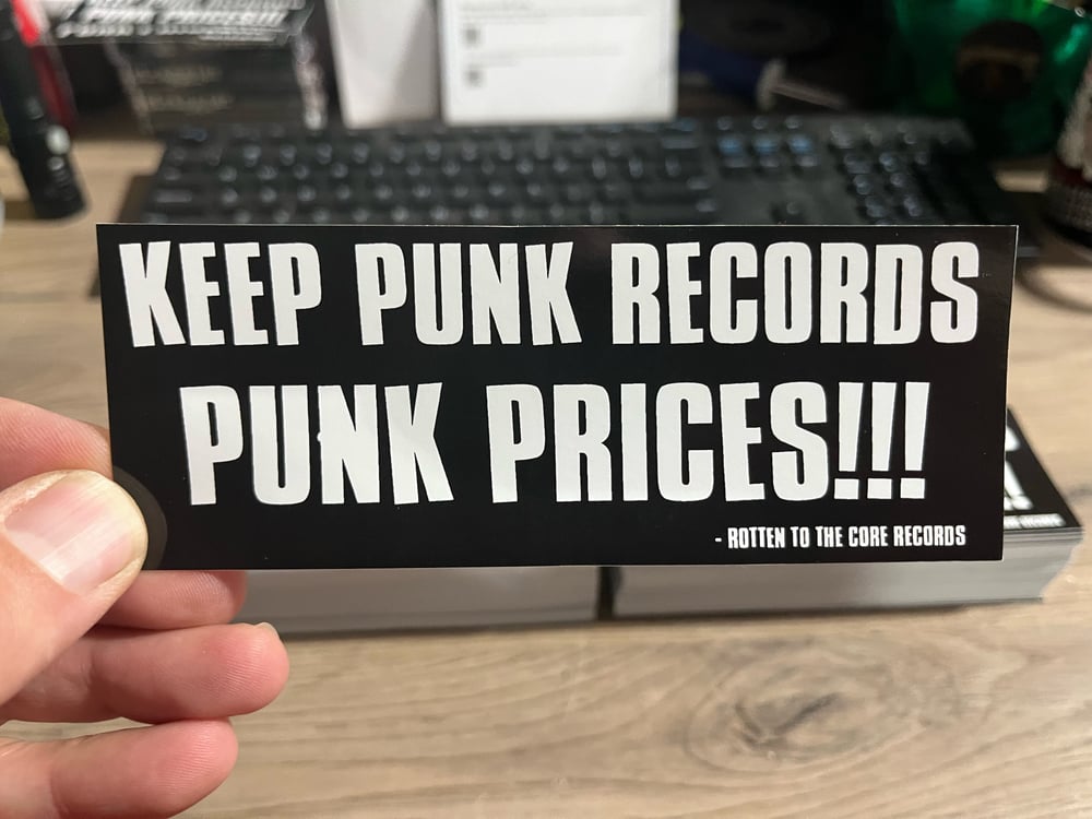“Keep Punk Records Punk Prices” Sticker