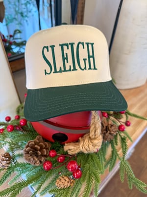 Image of Sleigh Embroidered Christmas Hat