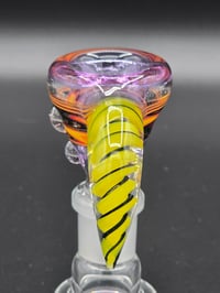 Image 4 of UV Reactive 14mm Slide With Horn 