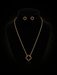 Image 2 of 24k Van Cleef necklace set 