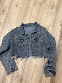 Xlarge denim crop 1.1 jacket 