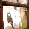Antique faux bamboo mirror