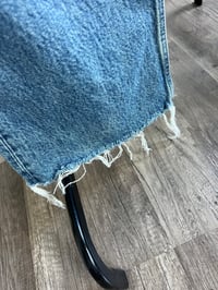 Image 3 of Zara distressed long denim 