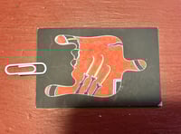 Image 3 of Ed Hardy Art Business Card - red, Lance McLain hand drawing