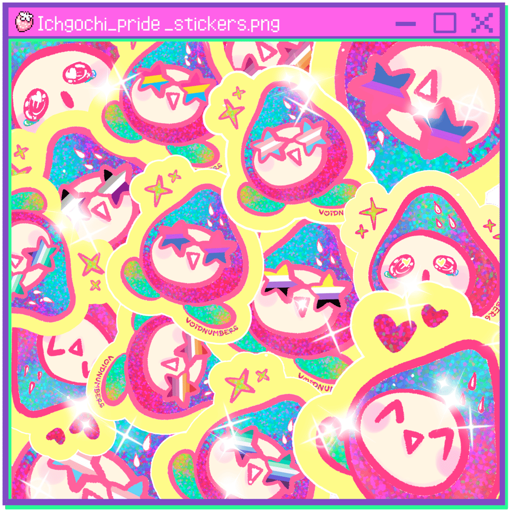 ICHIGOTCHI SHINY PRIDE STICKERS!