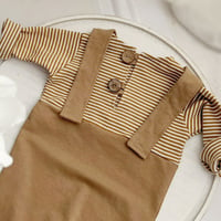 Image 2 of boys romper | Jack | 9-12 months | camel stripes | sitter