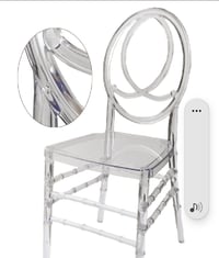 Image 5 of Modern  PC resin transparent acrylic chairs for rent only 