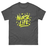 Image 9 of Nurse Life Shirt – Yellow Graffiti Nurse T-Shirt Bold Paint Stroke Unisex Graphic Tee