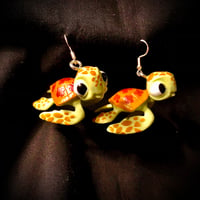 Image 3 of “Hi! I’m Nemo!” UPcycled toy earrings!