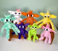 Image 1 of Small Weighted Minky Expressions Monsters - Various Colors