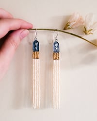 Image 1 of Reliquary I - Tulip Fringe Earrings