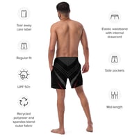 Image 2 of Swim Trunks (Stripes, Lines & Aesthetics, Geometric Pattern)