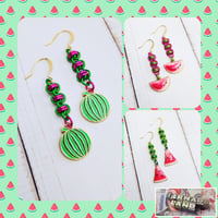 Image 1 of Summer Watermelon Earrings