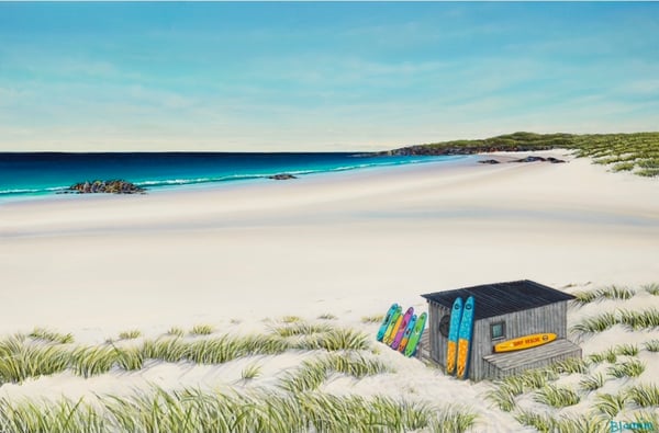 Image of Balevullin surf Tiree giclee print 