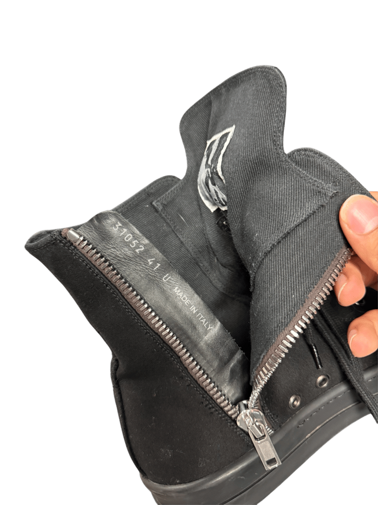 Image of  Rick Owens DRKSHDW Fogachine Cotton Denim Cargo Ramones