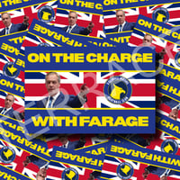 Solihull Moors FC “On The Charge With Farage” Stickers