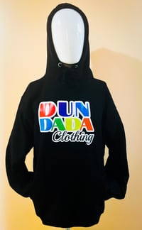 Image 2 of Black Pullover Hoodie by DUNDADA™ 