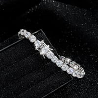 Image 2 of 100% S925 Sterling Silver 2-6mm Real Moissanite Tennis Bracelet for Women Wedding Jewelry Christmas 