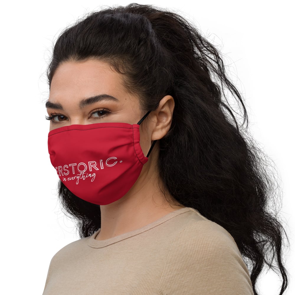 RED HERSTORIC face mask