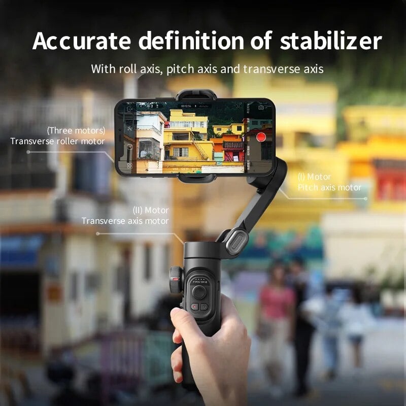 Image of AOCHUAN 3-Axis Handheld Gimbal Stabilizer SmartXE for Smartphone for iPhone Android AI Face Tracking