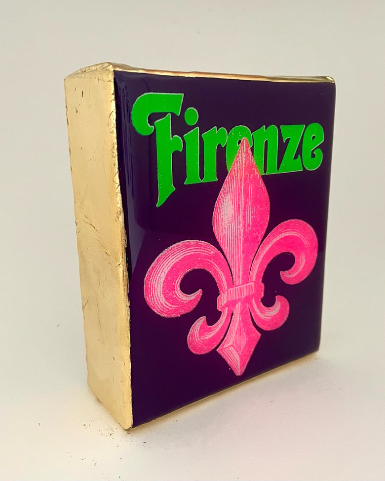 Image of Firenze Florentine Purple/Hot Pink/Hot Green 